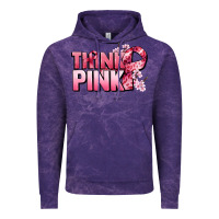 Cloud Purple Think pink Cancer Awareness Vintage Hoodie - FaDigitalArtStudio