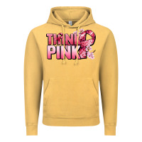 Vintage Mustard Think pink Cancer Awareness Vintage Hoodie - FaDigitalArtStudio