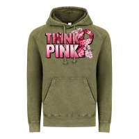 Vintage Olive Think pink Cancer Awareness Vintage Hoodie - FaDigitalArtStudio