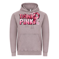 Vintage Zinc Think pink Cancer Awareness Vintage Hoodie - FaDigitalArtStudio
