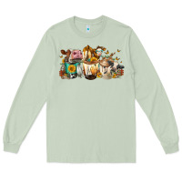 Matcha Cows And Coffee Long Sleeve Tee - FaDigitalArtStudio