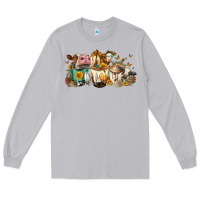 Moon Dust Cows And Coffee Long Sleeve Tee - FaDigitalArtStudio