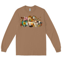 Toasted Coconut Cows And Coffee Long Sleeve Tee - FaDigitalArtStudio
