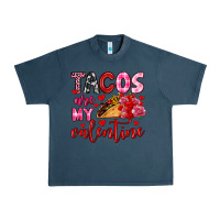 Midnight Navy tacos are my valentine Urban Heavy Tee - OliviaCreatesArt