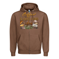 Chestnut coffee is always a good idea Zipper Hoodie - BarkalooDesign