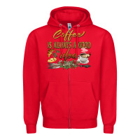 Red coffee is always a good idea Zipper Hoodie - BarkalooDesign
