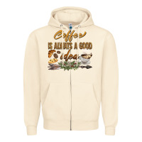 Sandshell coffee is always a good idea Zipper Hoodie - BarkalooDesign