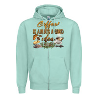 Seafoam coffee is always a good idea Zipper Hoodie - BarkalooDesign