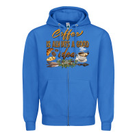 True Royal coffee is always a good idea Zipper Hoodie - BarkalooDesign