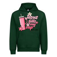 Forest Green jesus fills my cup Urban Hoodie - JahusDesignShop