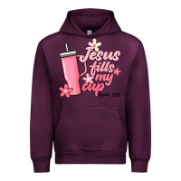Mauve Wine jesus fills my cup Urban Hoodie - JahusDesignShop