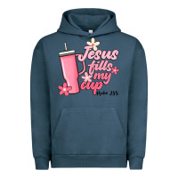 Pigment Midnight Navy jesus fills my cup Urban Hoodie - JahusDesignShop