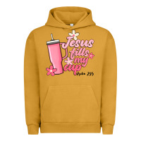 Pigment Peanut Butter jesus fills my cup Urban Hoodie - JahusDesignShop