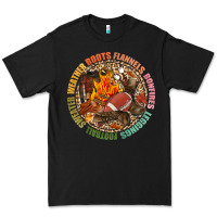 Black Boots flannels bonfires leggins football Premium Tee - NancyCooperArtShop