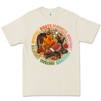 Bone Boots flannels bonfires leggins football Premium Tee - NancyCooperArtShop
