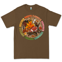 Cacao Boots flannels bonfires leggins football Premium Tee - NancyCooperArtShop