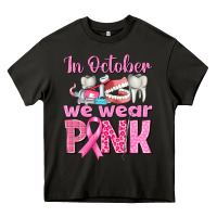 Asphalt in october we wear pink breast cancer awareness Heavy Core Tee - texasbilliewilder