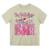 Mossy in october we wear pink breast cancer awareness Heavy Core Tee - texasbilliewilder