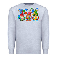 Heather Grey autism gnomes Premium Sweatshirt - AdoDesignShop