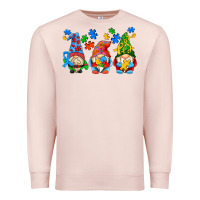 Pale Pink autism gnomes Premium Sweatshirt - AdoDesignShop