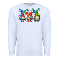 White autism gnomes Premium Sweatshirt - AdoDesignShop