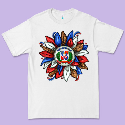 Dominican Sunflower Premium Tee Designed By Texasbilliewilder