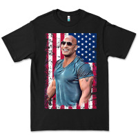 Black Dwayne The Rock Johnson Men Gift Premium Tee - maiPhamDesign