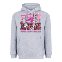 Heather Grey valentines day lpn licensed practical nurse Heavyweight Hoodie - AdoDesignShop