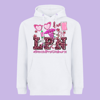 Valentines Day Lpn Licensed Practical Nurse Heavyweight Hoodie Designed By Adodesignshop