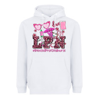 White valentines day lpn licensed practical nurse Heavyweight Hoodie - AdoDesignShop