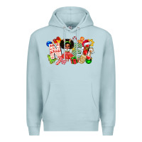Blue Mist Noel Afro Girl Baby Premium Hoodie - CowhideDigitalArt