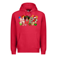Cardinal Noel Afro Girl Baby Premium Hoodie - CowhideDigitalArt