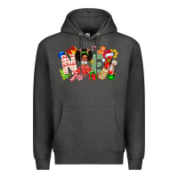 Charcoal Heather Noel Afro Girl Baby Premium Hoodie - CowhideDigitalArt