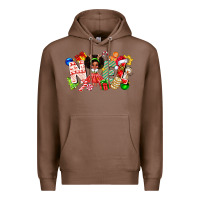 Chestnut Noel Afro Girl Baby Premium Hoodie - CowhideDigitalArt