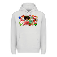 Dove Grey Noel Afro Girl Baby Premium Hoodie - CowhideDigitalArt