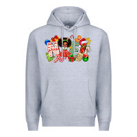 Heather Grey Noel Afro Girl Baby Premium Hoodie - CowhideDigitalArt