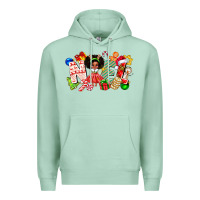 Seafoam Noel Afro Girl Baby Premium Hoodie - CowhideDigitalArt