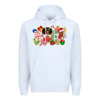 White Noel Afro Girl Baby Premium Hoodie - CowhideDigitalArt