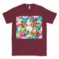 Burgundy easter day rabbit Classic Tee - TumblerDesignByShophia