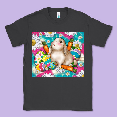 Easter Day Rabbit Classic Tee Designed By Tumblerdesignbyshophia