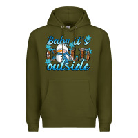 Army Green Baby it's cold outside Premium Hoodie - RanaPortraitStore