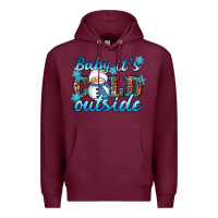 Burgundy Baby it's cold outside Premium Hoodie - RanaPortraitStore