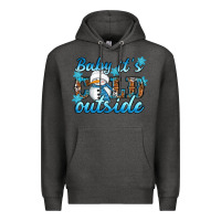 Charcoal Heather Baby it's cold outside Premium Hoodie - RanaPortraitStore