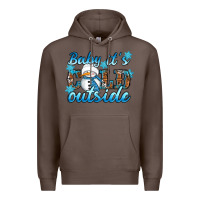 Coffee Baby it's cold outside Premium Hoodie - RanaPortraitStore
