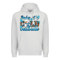 Dove Grey Baby it's cold outside Premium Hoodie - RanaPortraitStore