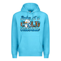 Ocean Blue Baby it's cold outside Premium Hoodie - RanaPortraitStore