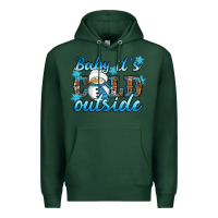 Sports Green Baby it's cold outside Premium Hoodie - RanaPortraitStore