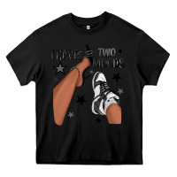 Black I Have Two Moods Black Sneakers Afro Girl Heavy Core Tee - texasbilliewilder