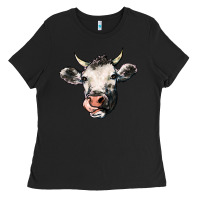 Black Cow Ladies Tee - HowdyJamesFarm