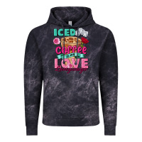 Cloud Black Iced Coffee is my love language Valentine's Day Vintage Hoodie - FaDigitalArtStudio